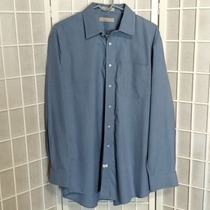 Nordstrom Traditional Fit Blue Dress‎ Shirt | Wrinkle-Free Button Down |